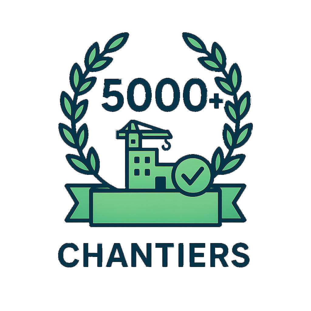 Plus de 5 000 chantiers réalisés